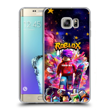 Пластиковый чехол на Samsung Galaxy S6 Edge Plus с принтом Roblox Роблокс