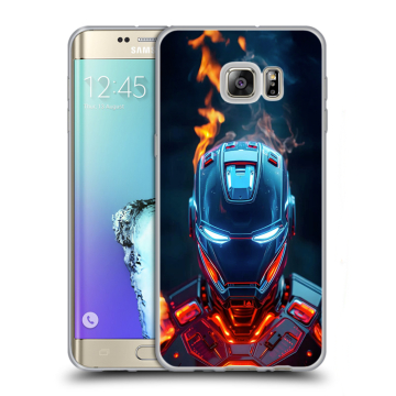 Пластиковый чехол на Samsung Galaxy S6 Edge Plus с принтом IronMan Железный человек Пластиковый чехол на Samsung Galaxy S6 Edge Plus с принтом IronMan Железный человек