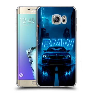 Пластиковый чехол на Samsung Galaxy S6 Edge Plus с принтом BMW БМВ Пластиковый чехол на Samsung Galaxy S6 Edge Plus с принтом BMW БМВ