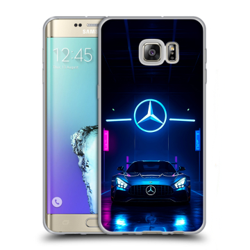 Пластиковый чехол на Samsung Galaxy S6 Edge Plus с принтом Mercedes Мерседес Пластиковый чехол на Samsung Galaxy S6 Edge Plus с принтом Mercedes Мерседес