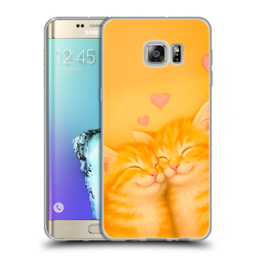Пластиковый чехол на Samsung Galaxy S6 Edge Plus с принтом Милые котята