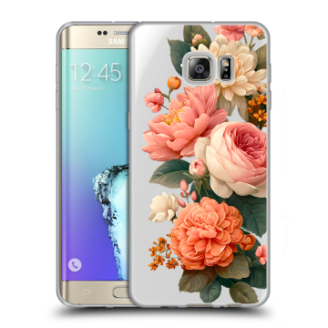 Пластиковый чехол на Samsung Galaxy S6 Edge Plus с принтом цветы Пластиковый чехол на Samsung Galaxy S6 Edge Plus с принтом цветы