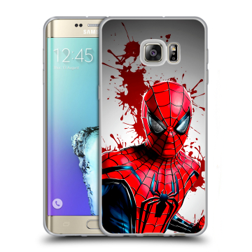 Пластиковый чехол на Samsung Galaxy S6 Edge Plus с принтом Spiderman Человек паук