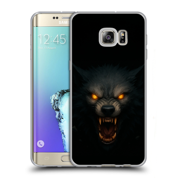 Пластиковый чехол на Samsung Galaxy S6 Edge Plus с принтом Волк Пластиковый чехол на Samsung Galaxy S6 Edge Plus с принтом Волк