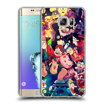 Пластиковый чехол на Samsung Galaxy S6 Edge Plus с принтом Gravity Falls Гравити Фолз