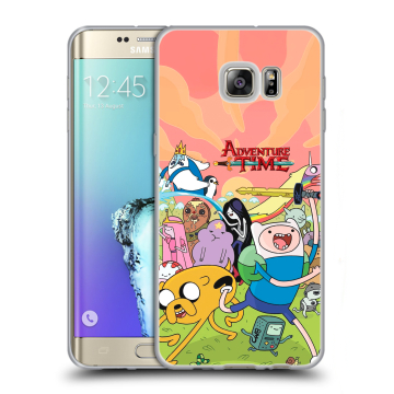 Пластиковый чехол на Samsung Galaxy S6 Edge Plus с принтом Adventure time Время приключений Пластиковый чехол на Samsung Galaxy S6 Edge Plus с принтом Adventure time Время приключений