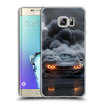 Пластиковый чехол на Samsung Galaxy S6 Edge Plus с принтом BMW БМВ