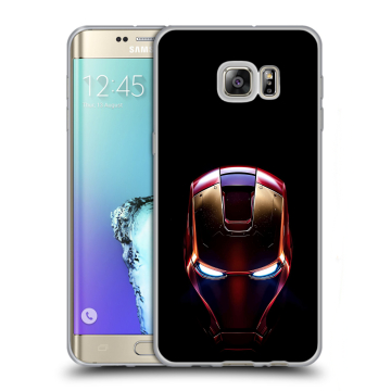 Пластиковый чехол на Samsung Galaxy S6 Edge Plus с принтом IronMan Железный человек Пластиковый чехол на Samsung Galaxy S6 Edge Plus с принтом IronMan Железный человек