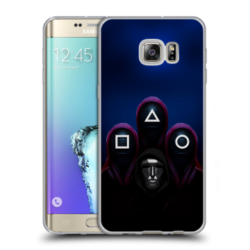 Пластиковый чехол на Samsung Galaxy S6 Edge Plus с принтом Игра Кальмара Пластиковый чехол на Samsung Galaxy S6 Edge Plus с принтом Игра Кальмара