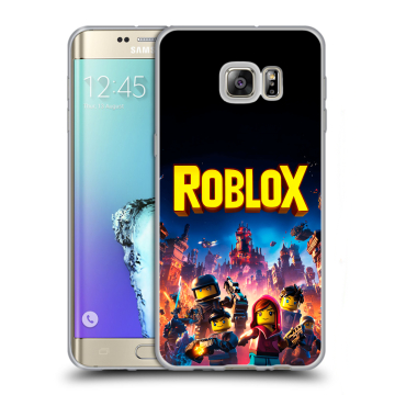 Пластиковый чехол на Samsung Galaxy S6 Edge Plus с принтом Roblox Роблокс