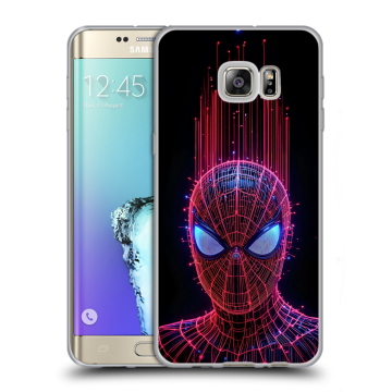 Пластиковый чехол на Samsung Galaxy S6 Edge Plus с принтом Spiderman Человек паук