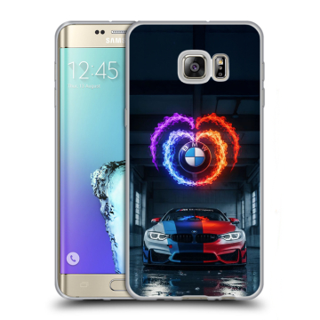 Пластиковый чехол на Samsung Galaxy S6 Edge Plus с принтом BMW БМВ