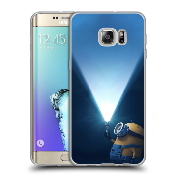 Пластиковый чехол на Samsung Galaxy S6 Edge Plus с принтом Миньоны Пластиковый чехол на Samsung Galaxy S6 Edge Plus с принтом Миньоны
