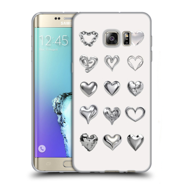 Пластиковый чехол на Samsung Galaxy S6 Edge Plus с принтом Y2K сердечки