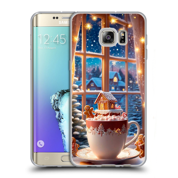 Пластиковый чехол на Samsung Galaxy S6 Edge Plus с принтом Новый год Пластиковый чехол на Samsung Galaxy S6 Edge Plus с принтом Новый год