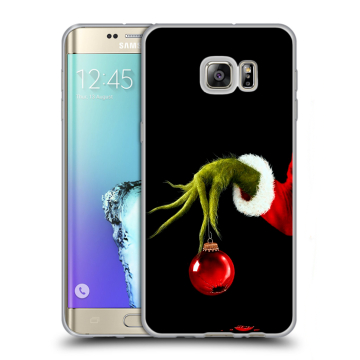 Пластиковый чехол на Samsung Galaxy S6 Edge Plus с принтом Новый год Гринч Пластиковый чехол на Samsung Galaxy S6 Edge Plus с принтом Новый год Гринч