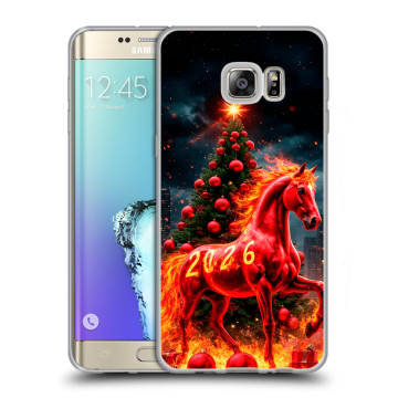 Пластиковый чехол на Samsung Galaxy S6 Edge Plus с принтом Новый год Пластиковый чехол на Samsung Galaxy S6 Edge Plus с принтом Новый год