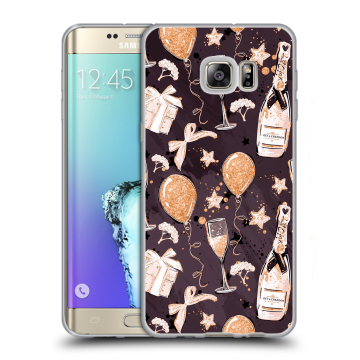 Пластиковый чехол на Samsung Galaxy S6 Edge Plus с принтом Новый год Пластиковый чехол на Samsung Galaxy S6 Edge Plus с принтом Новый год