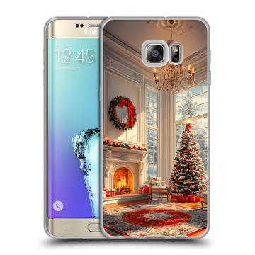 Пластиковый чехол на Samsung Galaxy S6 Edge Plus с принтом Новый год Пластиковый чехол на Samsung Galaxy S6 Edge Plus с принтом Новый год