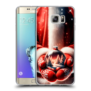 Пластиковый чехол на Samsung Galaxy S6 Edge Plus с принтом Новый год Пластиковый чехол на Samsung Galaxy S6 Edge Plus с принтом Новый год