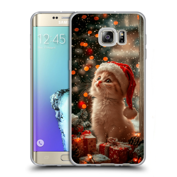 Пластиковый чехол на Samsung Galaxy S6 Edge Plus с принтом Новый год Пластиковый чехол на Samsung Galaxy S6 Edge Plus с принтом Новый год