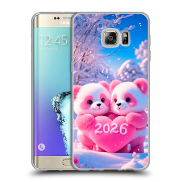 Пластиковый чехол на Samsung Galaxy S6 Edge Plus с принтом Новый год Пластиковый чехол на Samsung Galaxy S6 Edge Plus с принтом Новый год