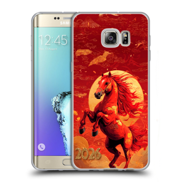 Пластиковый чехол на Samsung Galaxy S6 Edge Plus с принтом Новый год Пластиковый чехол на Samsung Galaxy S6 Edge Plus с принтом Новый год