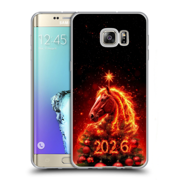 Пластиковый чехол на Samsung Galaxy S6 Edge Plus с принтом Новый год Пластиковый чехол на Samsung Galaxy S6 Edge Plus с принтом Новый год