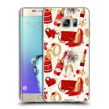 Пластиковый чехол на Samsung Galaxy S6 Edge Plus с принтом Новый год Пластиковый чехол на Samsung Galaxy S6 Edge Plus с принтом Новый год