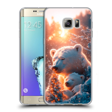 Пластиковый чехол на Samsung Galaxy S6 Edge Plus с принтом Новый год Пластиковый чехол на Samsung Galaxy S6 Edge Plus с принтом Новый год