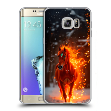 Пластиковый чехол на Samsung Galaxy S6 Edge Plus с принтом Новый год Пластиковый чехол на Samsung Galaxy S6 Edge Plus с принтом Новый год