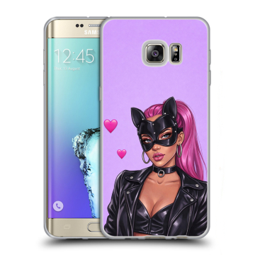 Пластиковый чехол на Samsung Galaxy S6 Edge Plus с принтом женский Пластиковый чехол на Samsung Galaxy S6 Edge Plus с принтом женский