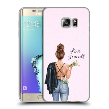 Пластиковый чехол на Samsung Galaxy S6 Edge Plus с принтом женский