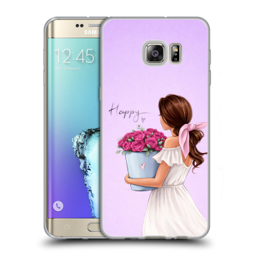 Пластиковый чехол на Samsung Galaxy S6 Edge Plus с принтом женский