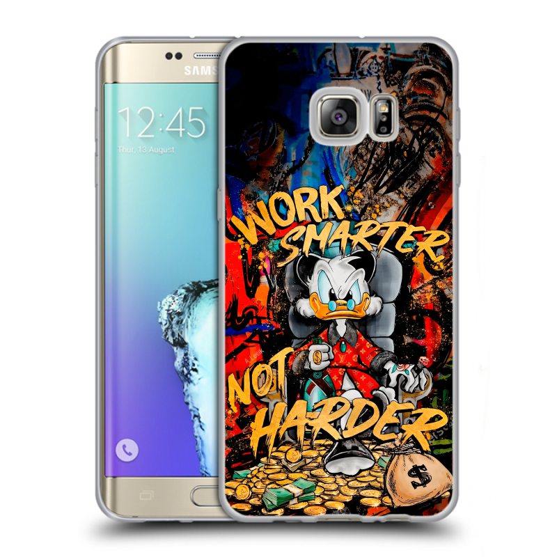 Пластиковый чехол на Samsung Galaxy S6 Edge Plus с принтом Дональд Дак Деньги Пластиковый чехол на Samsung Galaxy S6 Edge Plus с принтом Дональд Дак Деньги