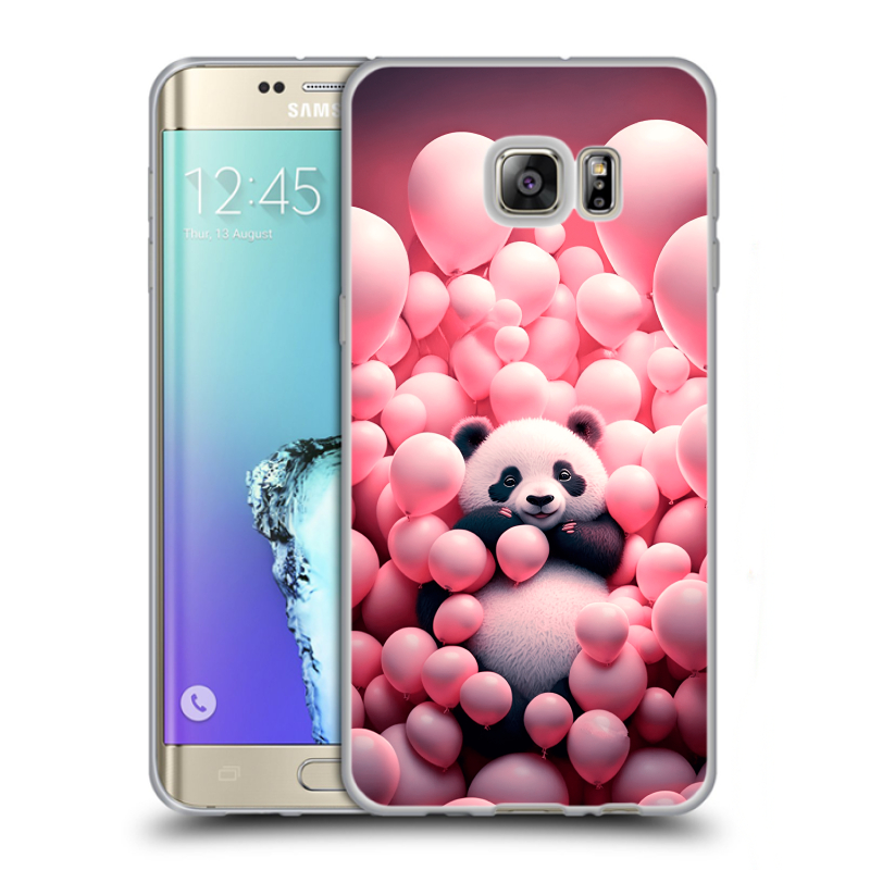 Пластиковый чехол на Samsung Galaxy S6 Edge Plus с принтом Панда Пластиковый чехол на Samsung Galaxy S6 Edge Plus с принтом Панда