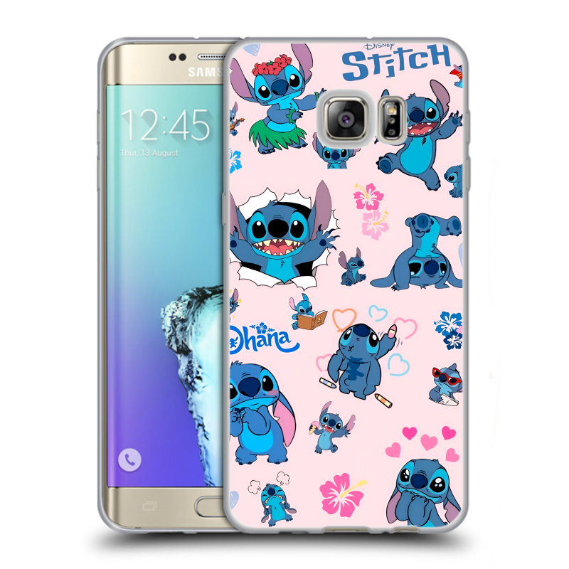 Пластиковый чехол на Samsung Galaxy S6 Edge Plus с принтом Лило и Стич Пластиковый чехол на Samsung Galaxy S6 Edge Plus с принтом Лило и Стич