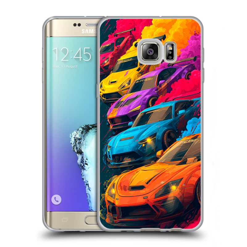 Пластиковый чехол на Samsung Galaxy S6 Edge Plus с принтом Тачки Пластиковый чехол на Samsung Galaxy S6 Edge Plus с принтом Тачки