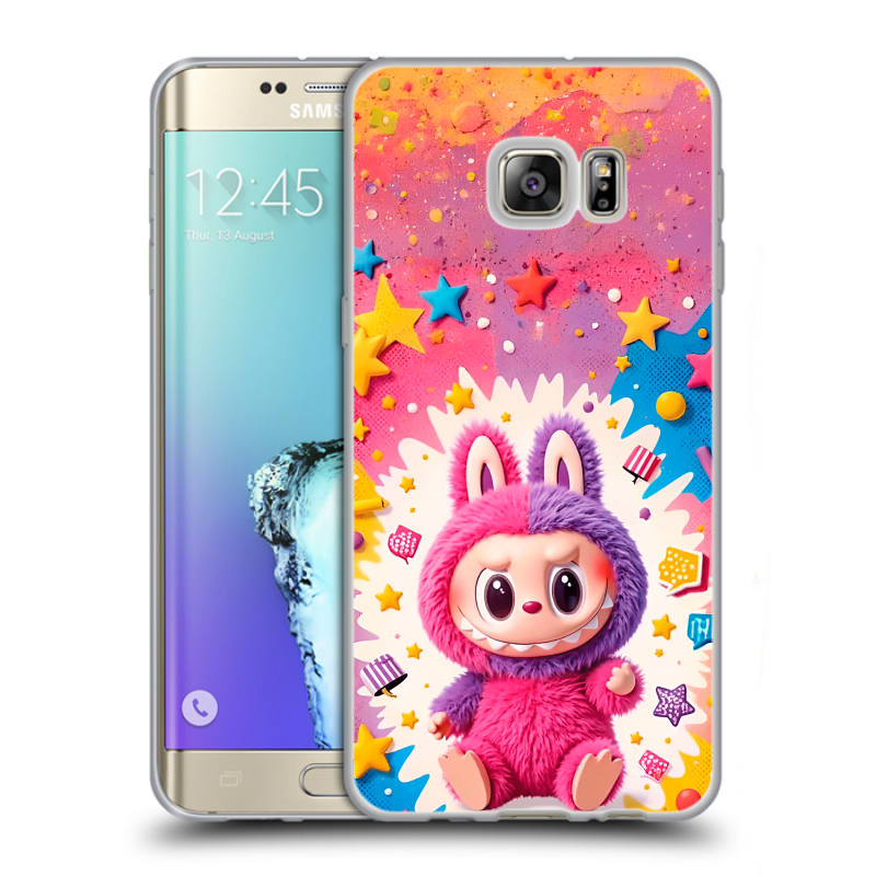 Пластиковый чехол на Samsung Galaxy S6 Edge Plus с принтом Labubu Лабубу Пластиковый чехол на Samsung Galaxy S6 Edge Plus с принтом Labubu Лабубу