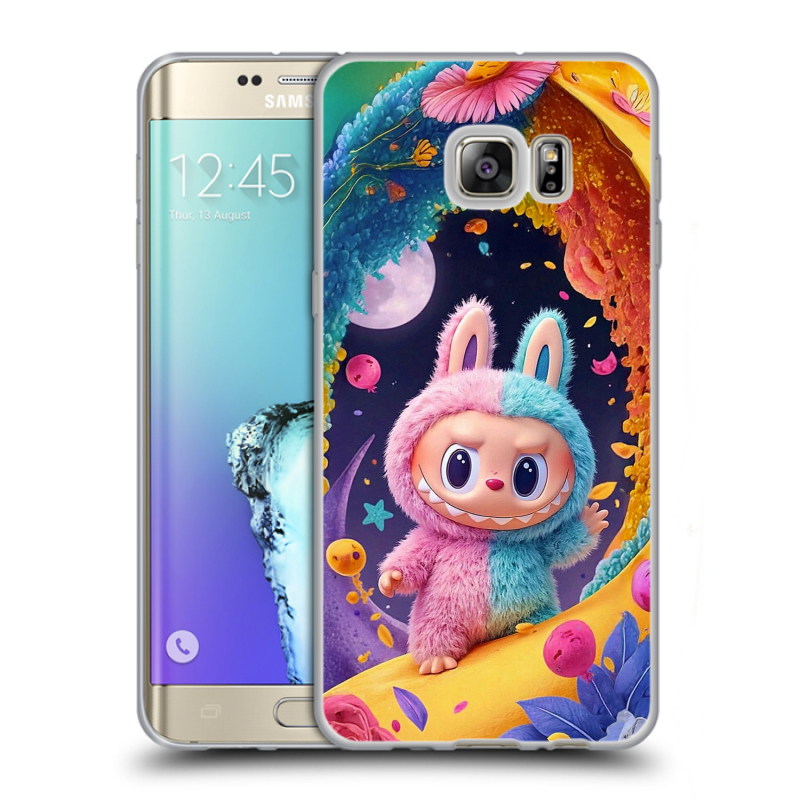 Пластиковый чехол на Samsung Galaxy S6 Edge Plus с принтом Labubu Лабубу Пластиковый чехол на Samsung Galaxy S6 Edge Plus с принтом Labubu Лабубу