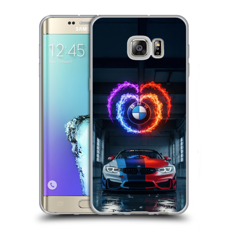 Пластиковый чехол на Samsung Galaxy S6 Edge Plus с принтом BMW БМВ Пластиковый чехол на Samsung Galaxy S6 Edge Plus с принтом BMW БМВ