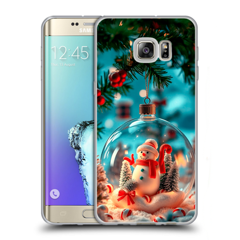 Пластиковый чехол на Samsung Galaxy S6 Edge Plus с принтом Новый год Пластиковый чехол на Samsung Galaxy S6 Edge Plus с принтом Новый год