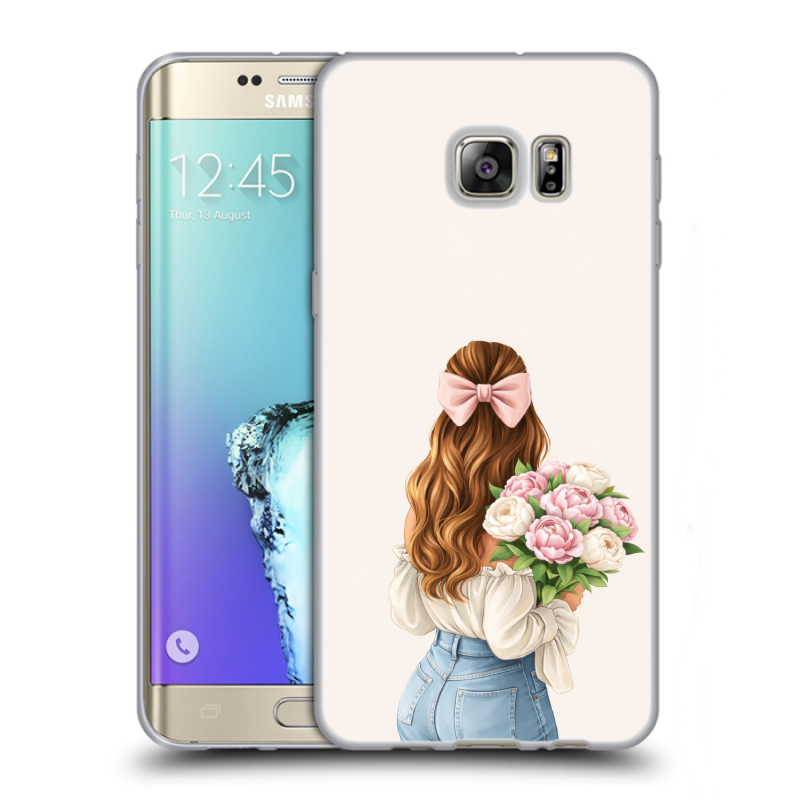 Пластиковый чехол на Samsung Galaxy S6 Edge Plus с принтом женский Пластиковый чехол на Samsung Galaxy S6 Edge Plus с принтом женский