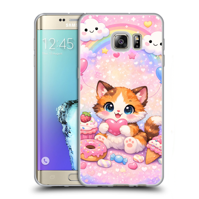 Пластиковый чехол на Samsung Galaxy S6 Edge Plus с принтом для девочек Пластиковый чехол на Samsung Galaxy S6 Edge Plus с принтом для девочек