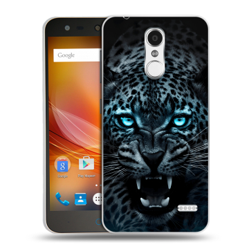 Пластиковый чехол на ZTE Blade X5 с принтом Темный леопард