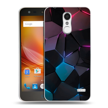 Пластиковый чехол на ZTE Blade X5 с принтом Геометрия неона Пластиковый чехол на ZTE Blade X5 с принтом Геометрия неона