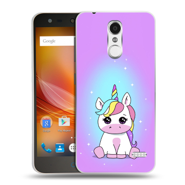 Пластиковый чехол на ZTE Blade X5 с принтом Единорог Пластиковый чехол на ZTE Blade X5 с принтом Единорог