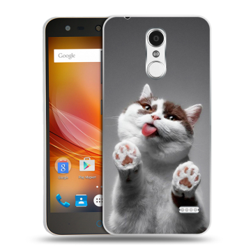 Пластиковый чехол на ZTE Blade X5 с принтом Коты