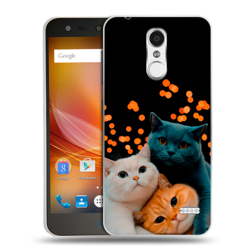 Пластиковый чехол на ZTE Blade X5 с принтом Кошки