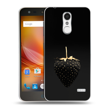 Пластиковый чехол на ZTE Blade X5 с принтом Черная клубника